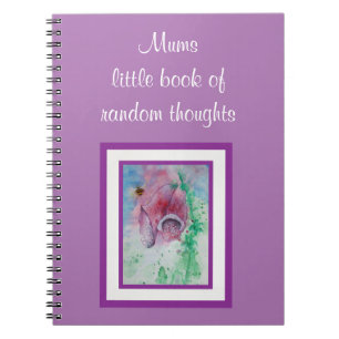 Foxglove und Bee jotter Notizblock