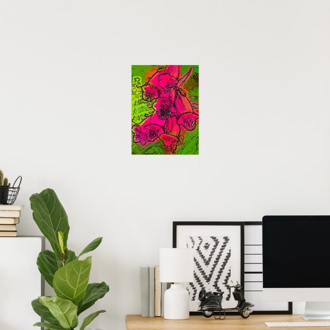 FOXGLOVES POSTER (Heimbüro)