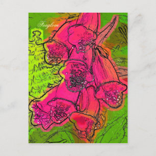 FOXGLOVES POSTKARTE