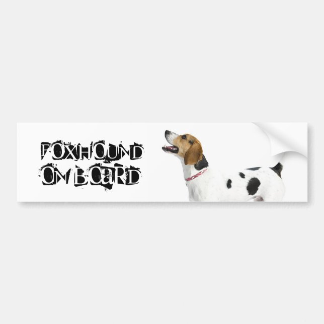 Foxhound an Bord Autoaufkleber (Vorne)
