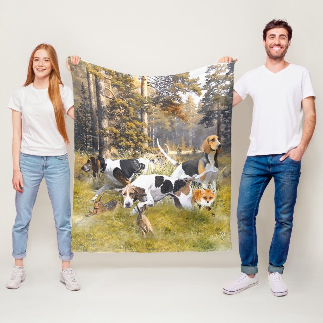 Foxhound Fleecedecke (Beispiel)