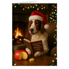Foxhound 'Käse-Steuer' Weihnachtskarte