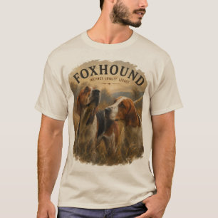 Foxhound-Porträt – Edler Jagdhund T-Shirt