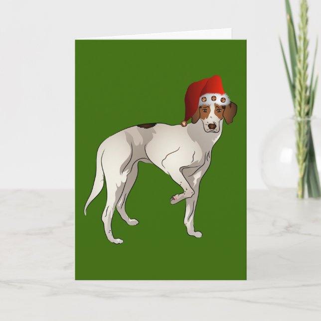 Foxhound Stehende Weihnachten (Vorderseite)