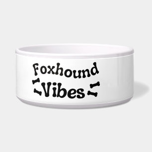 Foxhound Vibes Keramik Dog Bowl Napf