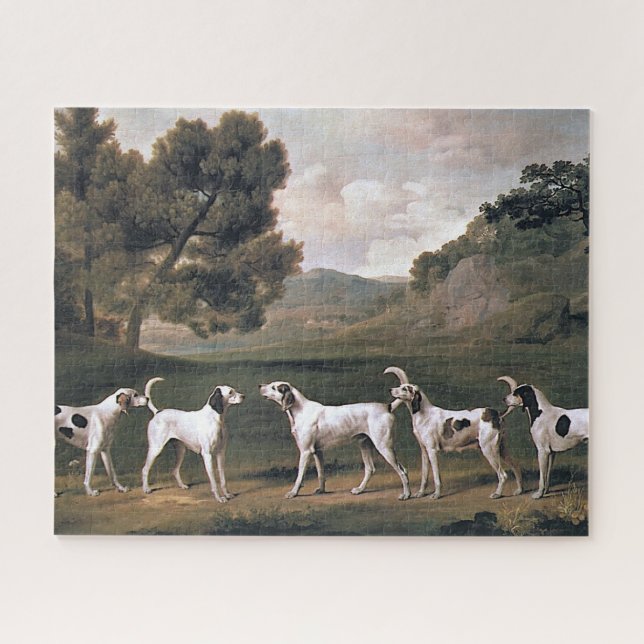 Foxhounds in einer englischen Landschaft (George S Puzzle (Horizontal)