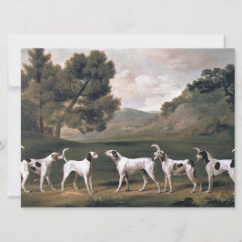 Foxhounds in einer ländlichen Landschaft (von Geor Karte