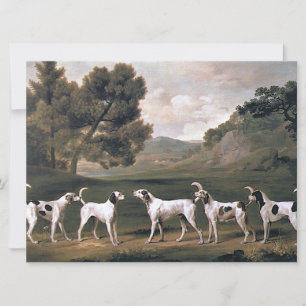 Foxhounds in einer ländlichen Landschaft (von Geor Karte