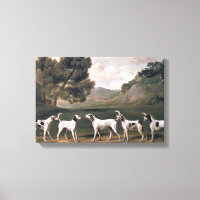 Foxhounds in einer ländlichen Landschaft (von Geor