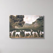 Foxhounds in einer ländlichen Landschaft (von Geor