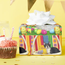 Foxi Moxi - Katze / Kätzchen - Wünsche für Ostern Geschenkpapier