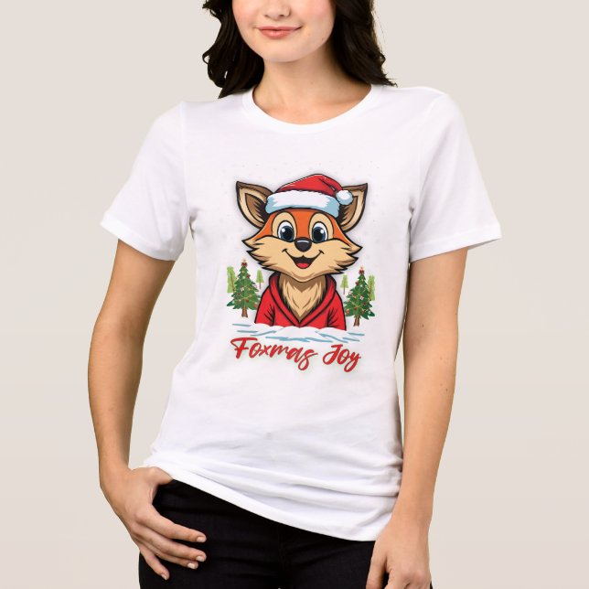 Foxmas Joy Tri-Blend Shirt (Vorderseite)