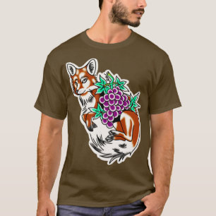 Foxtrauben Traditionelles Tattoo T-Shirt