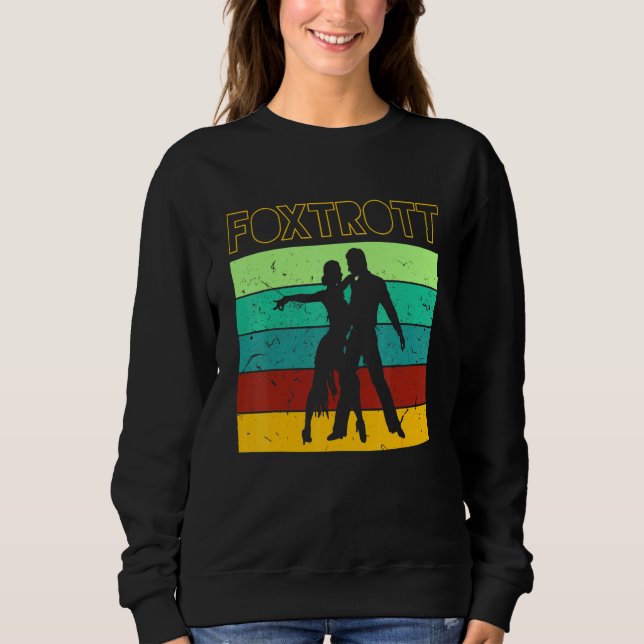 Foxtrot Dancing Couple Vintag Sweatshirt (Vorderseite)