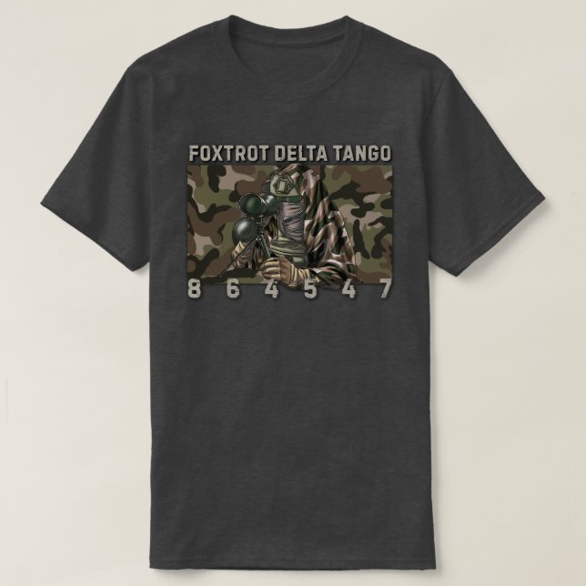 Foxtrot Delta Tango 864547 T-Shirt (Design vorne)
