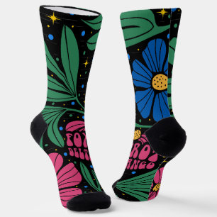 Foxtrot Delta Tango Blume Boho Socken