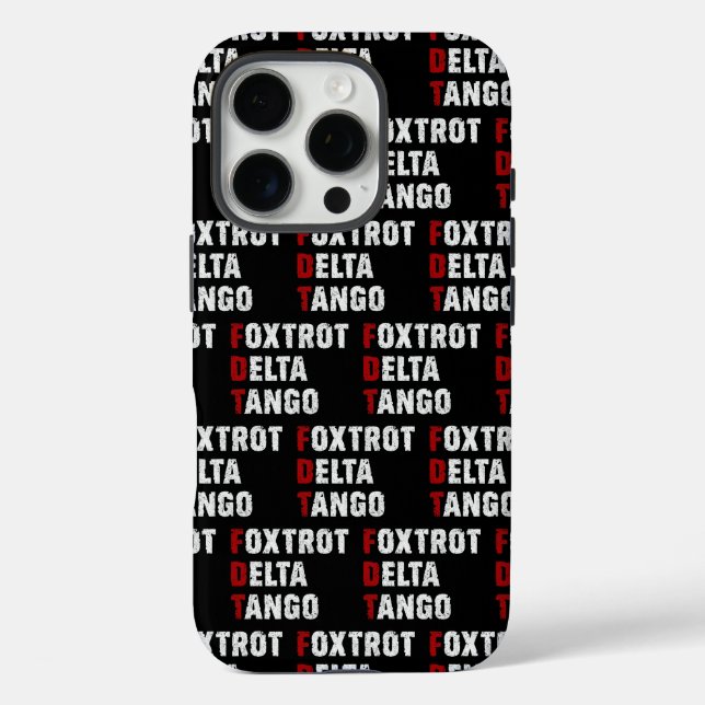 Foxtrot Delta Tango Case-Mate iPhone Hülle (Rückseite)