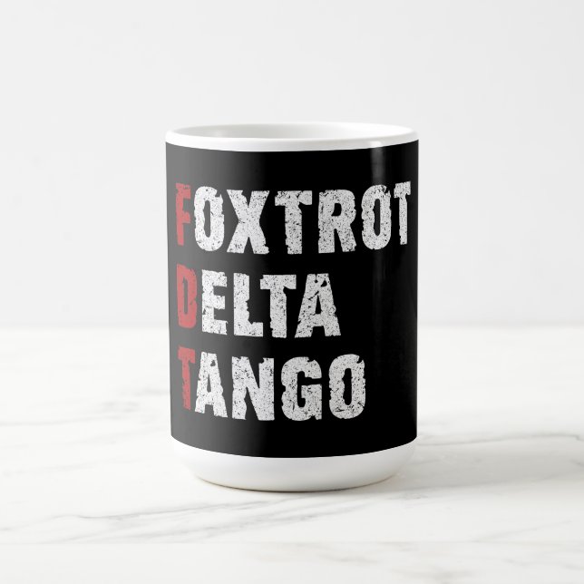 Foxtrot Delta Tango Kaffeetasse (Mittel)