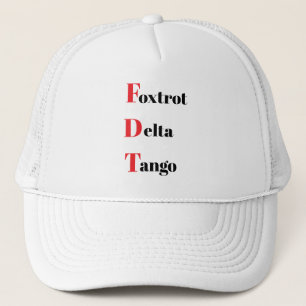 Foxtrot Delta Tango Trucker Hat Truckerkappe