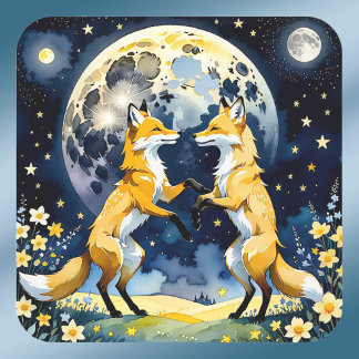 Foxtrot von Moonlight Quadratischer Aufkleber