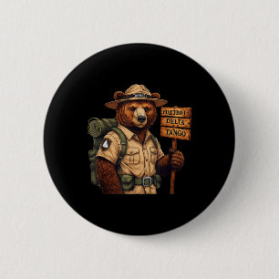 Foxtrots Delta Tangos Resist Bear National Forest Button