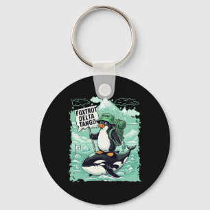 Foxtrots Deltas Tangos Pinguine Anti Trump Schlüsselanhänger