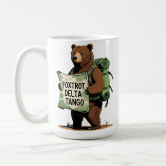 Foxtrots Deltas Tangos Resist Bear Funny Fdt Natio Kaffeetasse