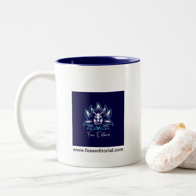 Foxx Editorial-Tasse Zweifarbige Tasse (Mit Donut)