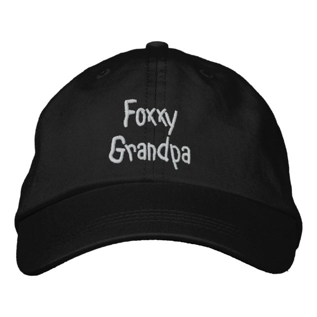 Foxxy Grandpa Bestickte Kappe (Vorderseite)