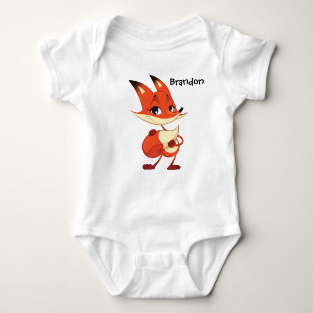 Foxy Baby Jersey Sleeper Baby Strampler (Vorderseite)