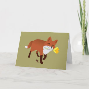 Foxy Birthday Card Karte