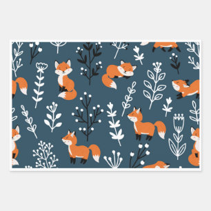 Foxy Blue Geschenkpapier Set