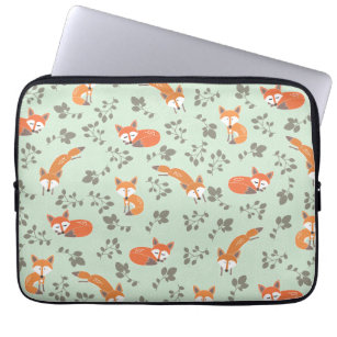 Foxy Blumenlaptop-Hülse Laptopschutzhülle