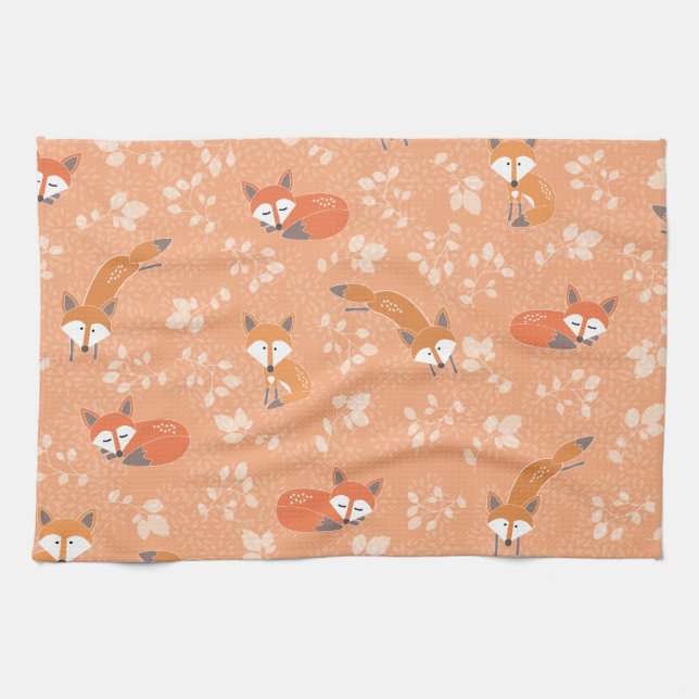 Foxy Blumenmuster Geschirrtuch (Horizontal)