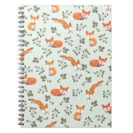 Foxy Blumenmuster Notizblock