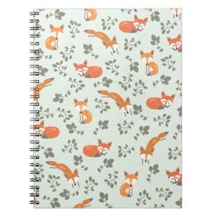Foxy Blumenmuster Notizblock