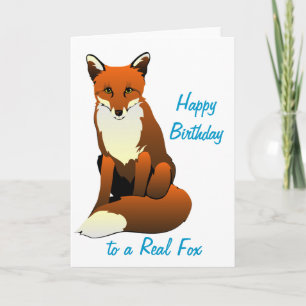Foxy Dame Birthday Karte