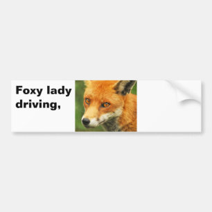 Foxy Dame, Foxy Damen fahren, Autoaufkleber