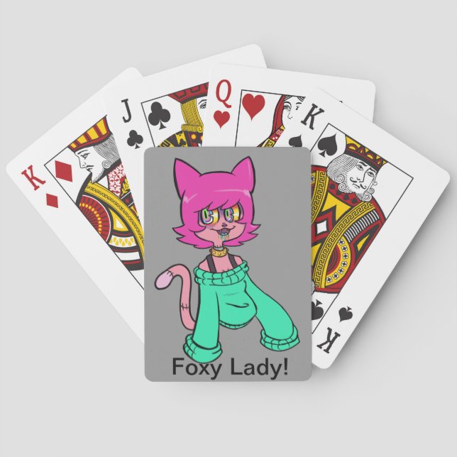 Foxy Dame Spielkarten (Rückseite)