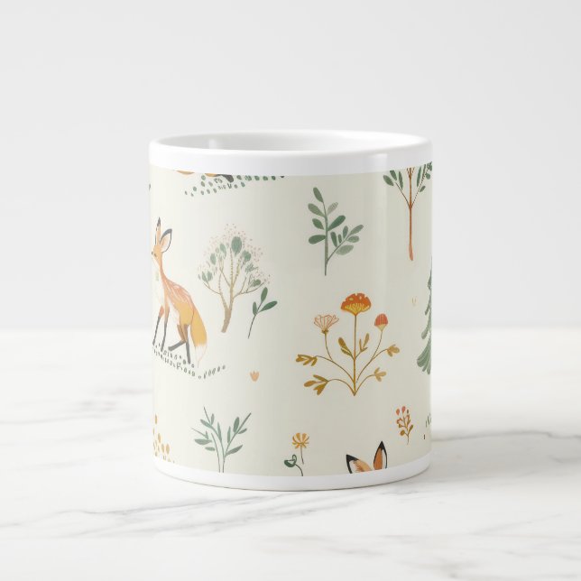 "Foxy Delight Keramik Tasse" Jumbo-Tasse (Vorderseite)