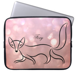 'Foxy' Design Laptop-Gehäuse. Laptopschutzhülle