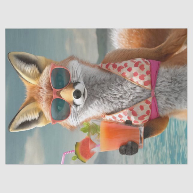 Foxy Felecia Rockin a Bikini, Sommerspass Seidenpapier (Vorderseite)