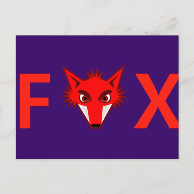Foxy Fox Postkarte (Vorderseite)