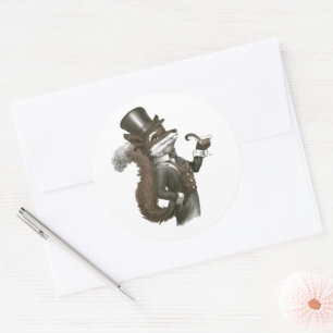 Foxy Fox Runder Aufkleber