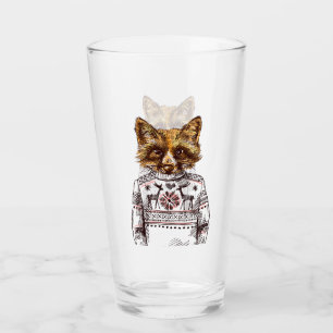 Foxy gekleideter Fox Glas