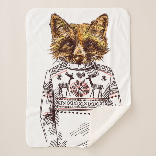 Foxy gekleideter Fox Sherpadecke (Vorderseite)