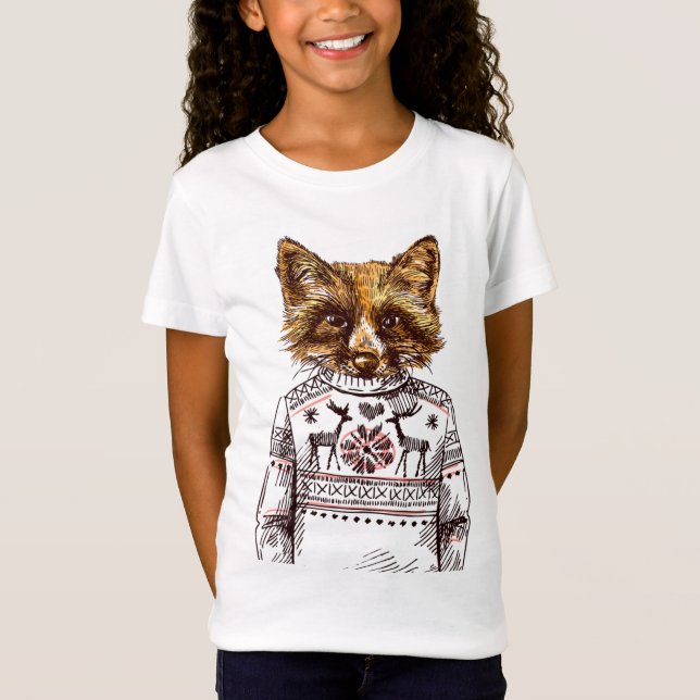 Foxy gekleideter Fox T-Shirt (Vorderseite)