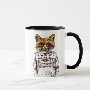 Foxy gekleideter Fox Tasse
