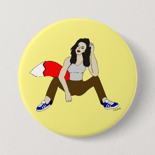 Foxy Girl Button