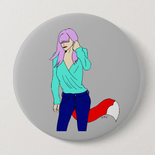 Foxy Girl Button